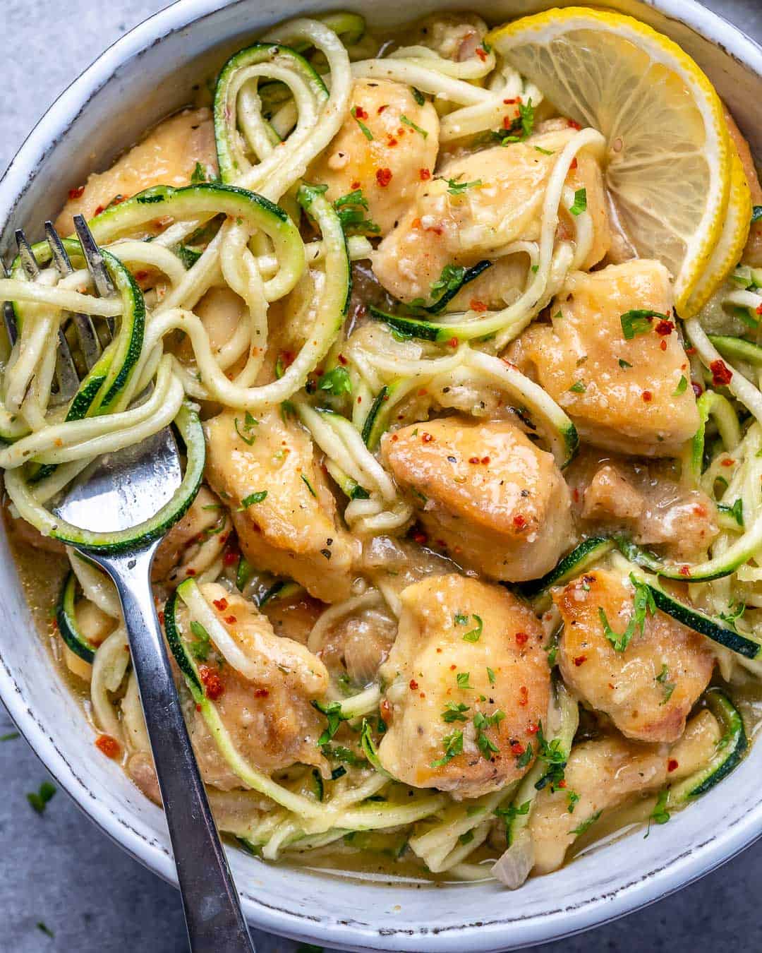The Healthy Twist: High-Protein Chicken Scampi with Zesty Lemon-Wine Sauce